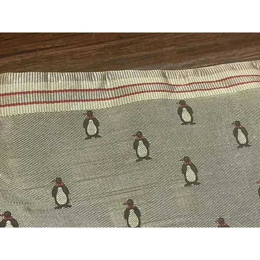 Cummerbund Men’s 100% Silk Penguin Patter Adjustable Tuxedo Accessories - Picture 3 of 6